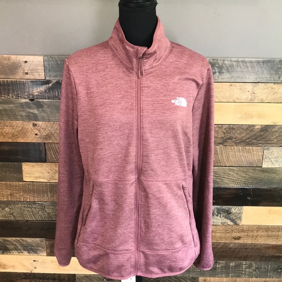 The North Face Jackets & Blazers - Nearly New! The North Face Women's Front Full Zip Fleece, L, Dark Pink Heather